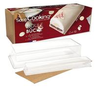 Moule bûche de Noël avec insert - LEESHEN - 2 moules réutilisables - PVC semi-rigide