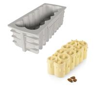 Moule bûche lumière 21,8 x 8,9 cm silicone 21.8x8.9 cm