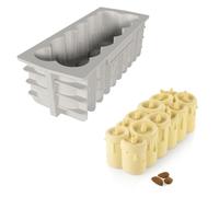 Moule bûche lumière 21,8 x 8,9 cm silicone 21.8x8.9 cm