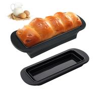 Moule Cake Moule a Cake Silicone Moule à Pain Pliable En Silicones Moule à Toast En Silicone Antiadhésif Plateau Adapté à La Fabrication De Gâteaux Et De Pains à La Banane 27.8*12.4*6.5cm (Noir)