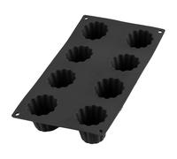 Moule cannelé Bordelais gourmet noir silicone 30.00x17.50 cm
