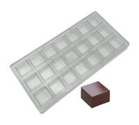 Moule carré pour fabrication de chocolat en polycarbonate, moule à 21 cavités pour bonbons, glaçons