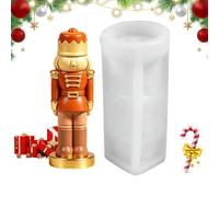 Moule Casse-Noisette moulage artisanal en forme du soldat des fêtes | Moules de Noël pour , décorations, cuisine, maison, fête, mariage, savon et bijoux