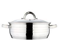 Moule / Casserole avec couvercle Acier inoxydable 24 cm Gourmet Line BLAUMANN BL-1003 Casserole en acier inoxydable