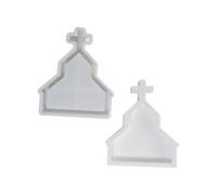Moule cathédrale en silicone de qualité alimentaire - Multifonction - Pour articles faits à la main - Résine et cadeaux religieux - Outil de moulage en silicone