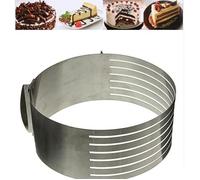 Moule Cercle Gâteau Extensible - Inox - 24-30CM - Cadre pâtisserie
