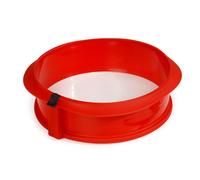 Moule charlotte 18 cm démontable rouge silicone 18.00 cm LEKUE 23.80x23.80 cm