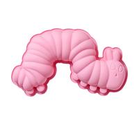 Moule chenille en Silicone-forme de cuisson 27.8x19.4x5cm, plateau à Dessert en mousseline de soie, moule à gâteau en forme d'animal | Outil de cuisson en Silicone flexible, pour bonbons, gelée, choco