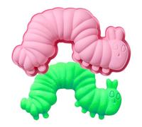 Moule chenille - Moule à chenille en silicone - Moule à chenille en silicone - Outils de moulage de chenilles - Moule à chenille en caoutchouc - Moule à pain en mousseline de soie - Moule à gâteau à