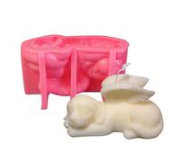 Moule Chien Avec Ailes - 13x7,1x7,2 Cm Moule Animal En Silicone Pour La Fabrication De Bougies | Bougie Pour Animaux De Compagnie | Moules D'aromathérapie Animale, Moulage De Résine Époxy De , Mou