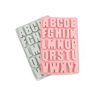 Moule Chocolat, 2 Pièces Moule Bonbon Silicone, Moule en Silicone Pâtisserie avec 26 Modèles de Lettres, Moule Silicone Chocolat pour Faire Chocolats Alphabet, Biscuits, Gâteaux, Bonbons 0XBIT