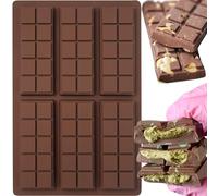 Moule Chocolat, 2 Pièces Moule Silicone Tablette de Chocolat Moule À Tablette De Chocolat Profond Facile À Démouler Antiadhésif Sans BPA, pour Chocolats Maison, Pralines, Bonbon, Gaufres
