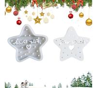 Moule Chocolat Étoile Coulage Saisonnier Pour Décoration De Noël Et | Empreinte Figure Étoile En Silicone Pour jardin, bonbons, chocolat, savon, desserts, fondant, D