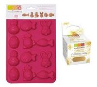 Moule Chocolats de Pâques + paillettes dorées Multicolore G