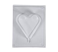 Rayher Moule Cœur p. béton créatif 8,5x9,2cm, profond. 3cm transparent, 36076000