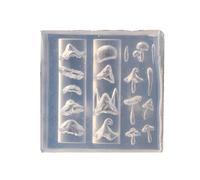 Moule complexe 3D en forme de rose pour ongles - Moules à sculpter des ongles délicats - Moule en silicone 3D gaufré en résine de silicone