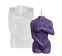 Moule corporel pour femme - Silicone liquide flexible, polymère antiadhésif doux, moulage en caoutchouc de haute qualité avec forme timide nue 3D | Moules humains masculins pour bricolage, fabrication