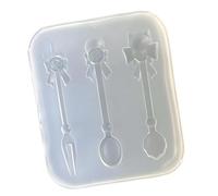 Moule créatif en résine avec nœud papillon, pour couverts uniques faits à la main, moule à bijoux adapté débutants et professionnels, cuillère à nœud papillon, fourchette en Silicone