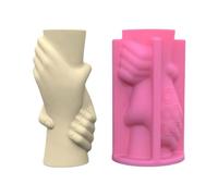 Moule créatif en silicone à la main pour pots de fleurs, vase, béton, ciment et résine époxy
