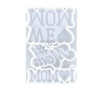 Moule créatif en silicone à suspendre pour porte-clés sur le thème de la fête des mères, adapté pour les cours d'art et les cadeaux, moule artisanal fait à la main