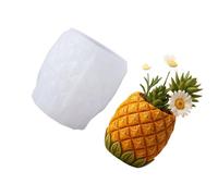 Moule créatif en Silicone d ' ananas pour Pots de fleurs faits à la main, porte-bijoux et bougeoir, moule de jardinière, moule en Silicone d ' ananas