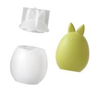 Moule créatif en silicone en forme d ' œufs de lapin, moules de tasses de bougies, moules de pots de, texture en silicone pour les amateurs d ' artisanat, moule de tasse de bougie