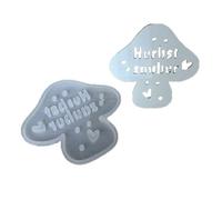 Moule créatif en silicone en forme de champignon avec insert de lumière LED - Lampe de nuit élégante - Fabrication de moule - Décoration de chambre à coucher - Champignon - Veilleuse