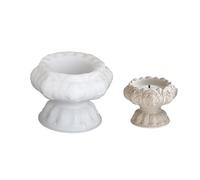 Moule créatif en silicone en forme de fleur pour bougie chauffe-plat - Convient pour la fabrication de tasses à la main - Bougeoir en silicone