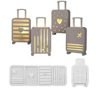 Moule créatif en silicone en forme de valise pour ombres et projets lumineux, résine époxy, ciment et plâtre, fournitures artistiques, moule en silicone pour