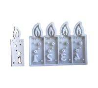 Moule créatif en silicone flexible pour chiffres et lumières d'ambiance Décoration pour anniversaires et célébrations Fournitures artisanales faites à la main