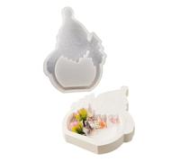 Moule créatif en silicone pour bijoux en forme d'homme de Noël, moule fait à la main, parfait pour la décoration de la maison, moule flexible