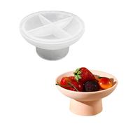 Moule créatif en Silicone pour bol à pied haut, plateau à fruits en résine époxy, décorations de table élégantes, vaisselle Unique, moule assiette à fruits
