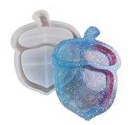 Moule créatif en silicone pour bols en résine - Grands sous-verres moulés avec des glands - Support de bijoux en résine époxy - Accessoires de décoration de mariage