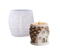 Moule Créatif En Silicone Pour Maison De Pomme Pin Pour Porte-bijoux Résine Artisanat Jardinière Béton Artisanat Décoration Jardinage Artisanal Moule Résine Artistique