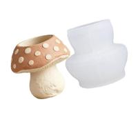 Moule créatif en Silicone pour pot de fleurs en forme de champignon, pour la fabrication de bijoux, artisanat en résine et jardinière de champignons, porte-stylo en Silicone
