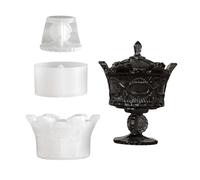 Moule créatif en silicone vintage pour couronnes, tasses, pots de fleurs, texture en silicone, convient pour les amateurs d'artisanat, moule en silicone pour boîte de rangement