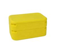 Moule cube de cuisine domestique avec couvercle, Yellow | Plateau de congélateur en silicone, dégagement facile, outil de guide d ' aide à la préparation des boissons