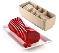 Silikomart Moule à gâteau en silicone Corallo 245 x 90 mm antiadhésif design 3D Beige 1400 ml