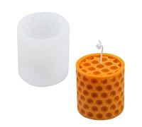 Moule cylindrique concave en silicone pour aromathérapie, gypse liquide