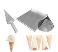Moule cylindrique de 50 mm pour gaufre, cornet de crème glacée avec poignée, prototypage rapide, pour cônes de gaufres de crème glacée