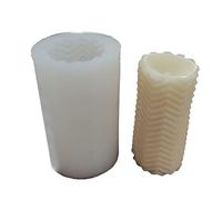 Moule cylindrique en silicone créatif en résine époxy pour bougies parfumées, savon, moules réutilisables pour colonne de savon