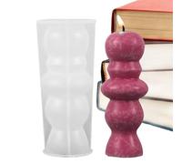 Moule cylindrique en silicone, moules à bougies pour la fabrication de bougies | Forme de bougie pilier Nouvelles formes de bougies cylindriques sphériques - Moules à bougies, moules à bougies