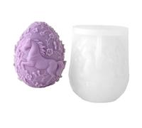 Moule cylindrique parfumé en silicone sur le thème de Pâques pour savon, bonbons, projet polyvalent, facile à mouler et à démouler