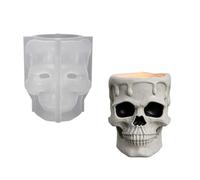 Moule d ' Halloween pour moulage décoratif, moule en silicone translucide pour cire, résine, gypse, savon, outil Halloween pour moulage décoratif