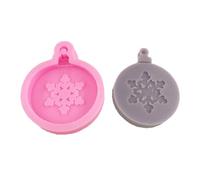 Moule d ' ornement de vacances en Silicone, 7 modèles de cloches de flocon de neige de noël pour l ' artisanat en plâtre, cadeaux diffuseur, ensemble de moules en plâtre