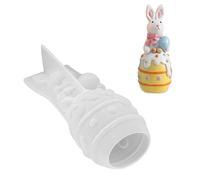 Moule d ' ornement ergonomique en silicone, moules d ' artisanat en forme d ' œufs de lapin, parfait pour les créations en résine et la fabrication de cadeaux uniques, moule en silicone pour conies de