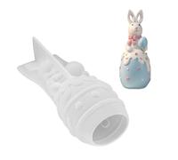 Moule d ' ornement ergonomique en silicone, moules d ' artisanat en forme d ' œufs de lapin, parfait pour les créations en résine et la fabrication de cadeaux uniques, moule en silicone pour conies de