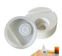 Moule d'arbre de Noël en résine, moule d'arbre de Noël | Bougeoir de Noël - pour ornements en béton, moule en silicone pour craie Moule à chandelier en résine artisanale