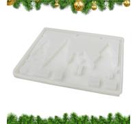Moule d'arbre de Noël en silicone | Moule pour travaux manuels en ciment pour la maison | En silicone pour plâtre et ciment Signal lumineux Adultes Adolescents Artistes Professeurs