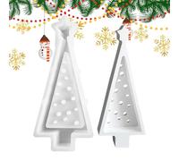 Moule d'arbre de Noël | Modèle Antiadhésif Réutilisable - Conception d'étoile en silicone pour formes de Noël, Cuisson Vacances Thanksgiving Craie de Sucre
